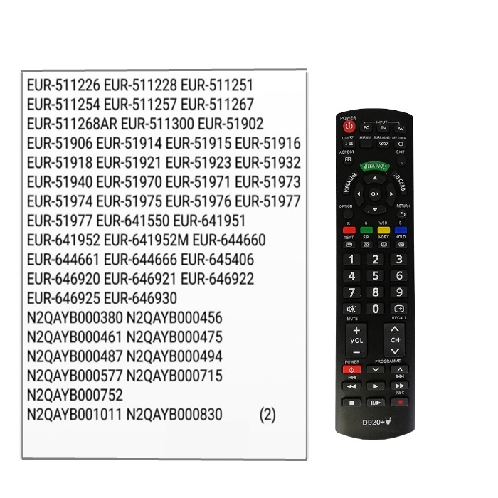 Buy Universal Panasonic Viera TV/LED/LCD TV Replacement Remote Control Multi Models Compatible